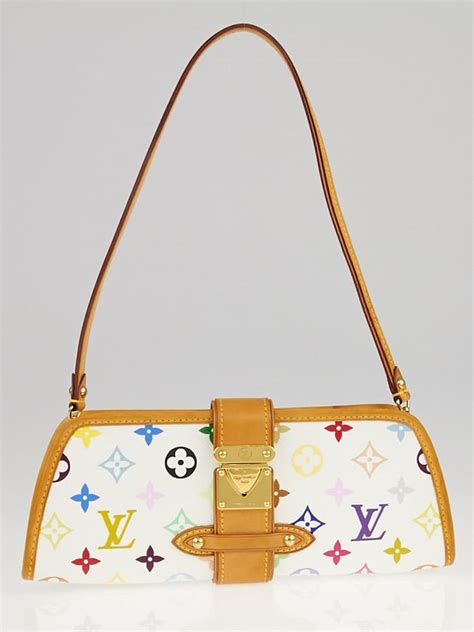 louis vuitton white monogram multicolore shirley bag